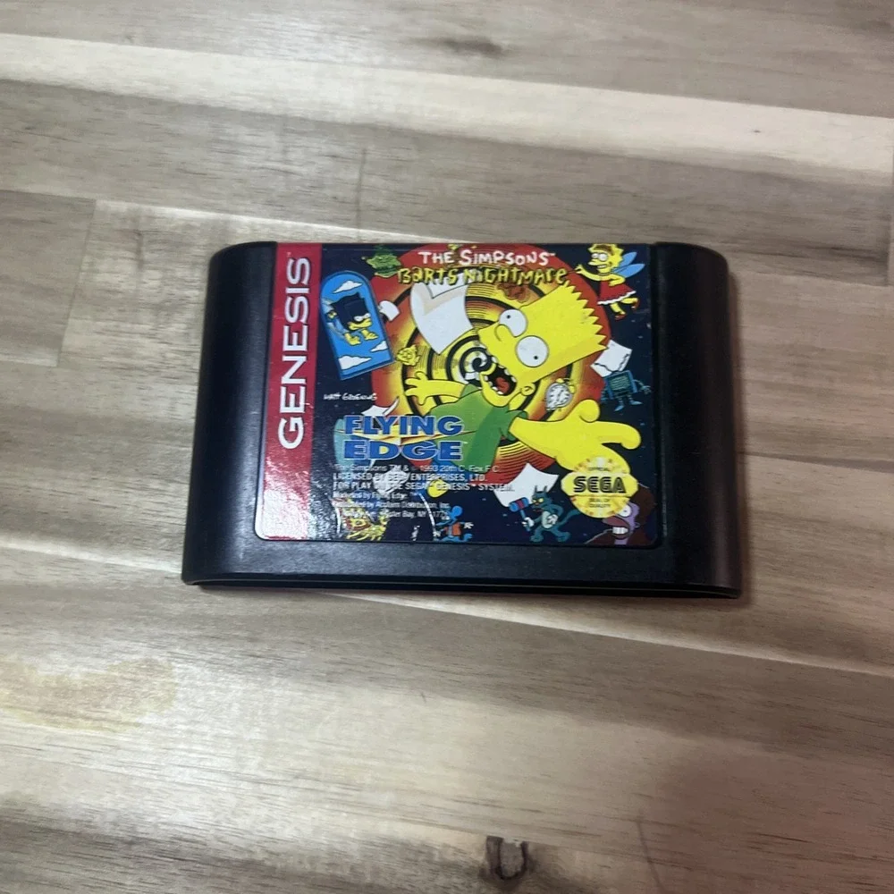 Simpsons: Bart's Nightmare (Sega Genesis, 1993) Authentic